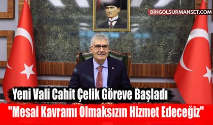 Yeni Vali Cahit Çelik Göreve Başladı