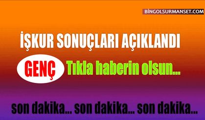 İŞKUR (Milli Eğitim) Genç İlçesi Kura Sonuçları Belli Oldu