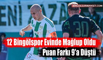 12 Bingölspor Evinde Mağlup Oldu, Puan Farkı 9'a Düştü