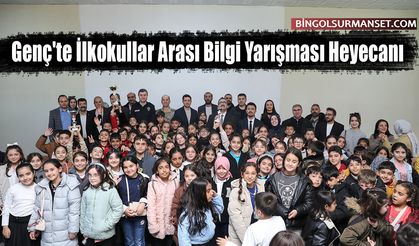 Genç'te İlkokullar Arası Bilgi Yarışması Heyecanı