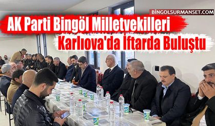 AK Parti Bingöl Milletvekilleri Karlıova'da İftarda Buluştu