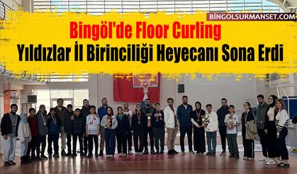 Bingöl'de Floor Curling Yıldızlar İl Birinciliği Heyecanı Sona Erdi