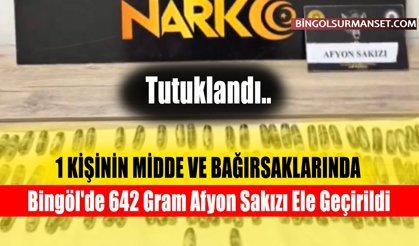 Bingöl'de 642 Gram Afyon Sakızı Ele Geçirildi