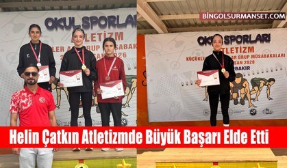 Helin Çatkın Atletizmde Büyük Başarı Elde Etti