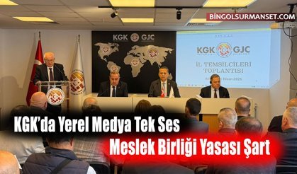 KGK’da Yerel Medya Tek Ses: Meslek Birliği Yasası Şart
