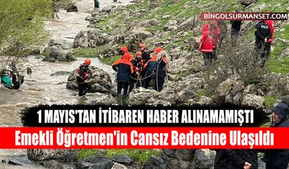 Solhan'da Kaybolan Emekli Öğretmen'in Cansız Bedenine Ulaşıldı