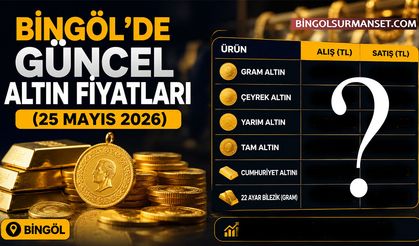 Bingöl'de Güncel Altın Fiyatları (25 Mayıs 2026)