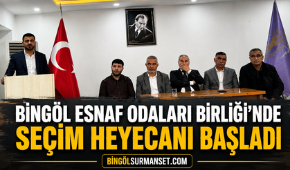 Bingöl Esnaf Odaları Birliği’nde Seçim Heyecanı Başladı