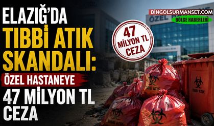 Elazığ'da Tıbbi Atık Skandalı: Özel Hastaneye 47 Milyon TL Ceza