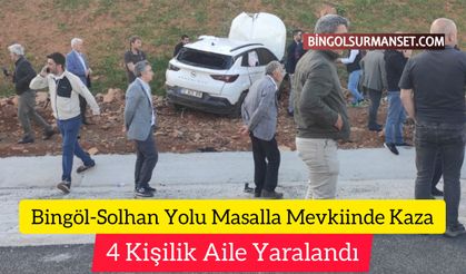 Bingöl-Solhan Yolu Masalla Mevkiinde Kaza