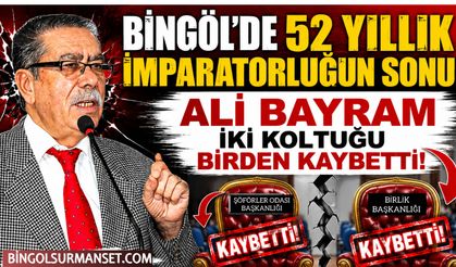 Bingöl'de 52 Yıllık İmparatorluğun Sonu: Ali Bayram İki Koltuğu Birden Kaybetti