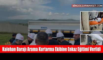 Kalehan Barajı Arama Kurtarma Ekibine Enkaz Eğitimi Verildi