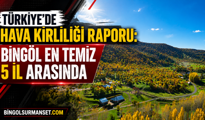Türkiye'de Hava Kirliliği Raporu: Bingöl En Temiz 5 İl Arasında