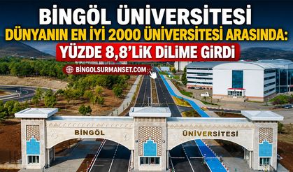Bingöl Üniversitesi Dünyanın En İyi 2000 Üniversitesi Arasında
