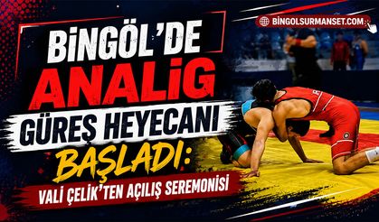 Bingöl’de ANALİG Güreş Heyecanı Başladı