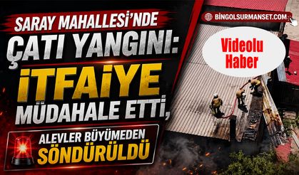 Saray Mahallesi’nde Çatı Yangını: İtfaiye Müdahale Etti