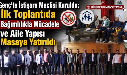 Genç'te İstişare Meclisi Kuruldu: İlk Toplantı Yapıldı