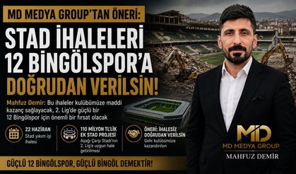Mahfuz Demir’den Dikkat Çeken Öneri: Spor İhaleleri 12 Bingölspor’a Verilsin
