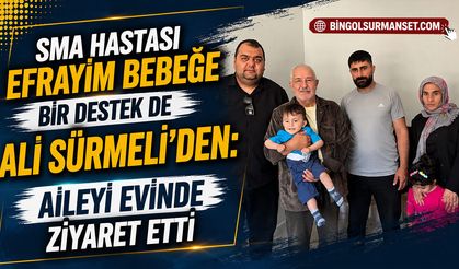 SMA Hastası Efrayim Bebeğe Bir Destek de Ali Sürmeli'den