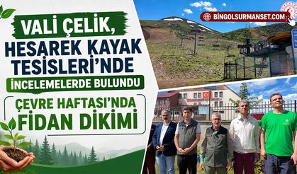 Vali Çelik, Hesarek Kayak Tesisleri'nde İncelemelerde Bulundu