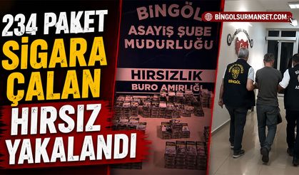 234 Paket Sigara Çalan Hırsız Yakalandı