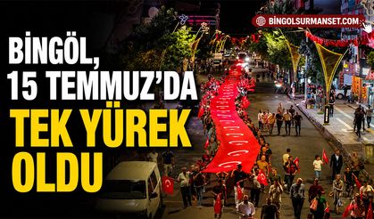 Bingöl, 15 Temmuz’da Tek Yürek Oldu: “İrade Bizim, Zafer Bizim”