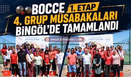 Bocce 1. Etap 4. Grup Müsabakaları Bingöl’de Tamamlandı