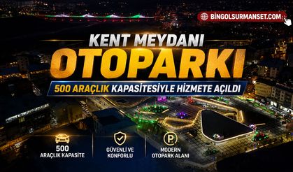 Kent Meydanı Otoparkı 500 Araçlık Kapasitesiyle Hizmete Açıldı