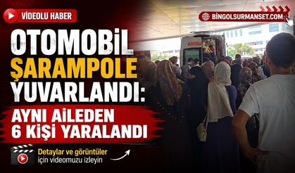 Otomobil Şarampole Yuvarlandı: Aynı Aileden 6 Kişi Yaralandı
