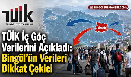 TÜİK 2025 Yılı İç Göç Verilerini Açıkladı: Bingöl'ün Verileri Dikkat Çekici