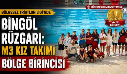 Bölgesel Triatlon Ligi’nde Bingöl Rüzgarı: M3 Kız Takımı Bölge Birincisi
