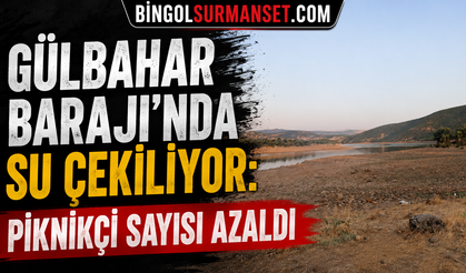 Gülbahar Barajı’nda Su Çekiliyor: Piknikçi Sayısı Azaldı