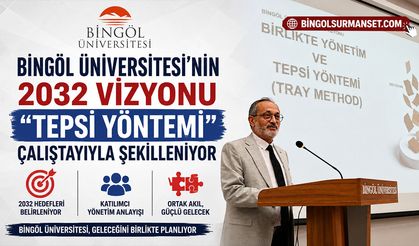 Bingöl Üniversitesi’nin 2032 Vizyonu “Tepsi Yöntemi” Çalıştayıyla Şekilleniyor