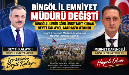 Bingöl İl Emniyet Müdürü Değişti!