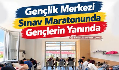 Gençlik Merkezi Sınav Maratonunda Gençlerin Yanında