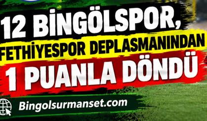 12 Bingölspor, Fethiyespor Deplasmanından 1 Puanla Döndü