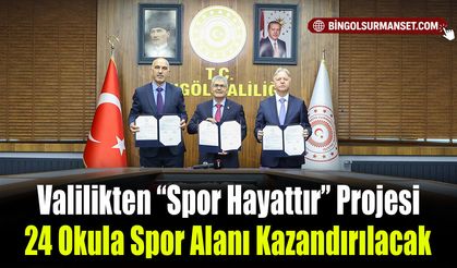 Valilikten “Spor Hayattır” Projesi: 24 Okula Spor Alanı Kazandırılacak