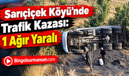 Sarıçiçek Köyü’nde Trafik Kazası: 1 Ağır Yaralı