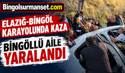 Elazığ-Bingöl Karayolunda Kaza: Bingöllü Aile Yaralandı