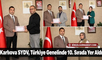 Karlıova SYDV, Türkiye Genelinde 10. Sırada Yer Aldı