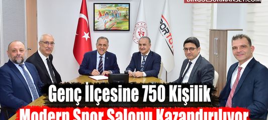 Genç İlçesine 750 Kişilik Modern Spor Salonu Kazandırılıyor