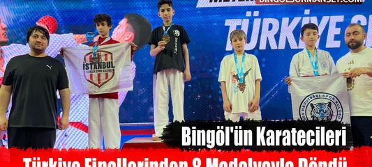 Bingöl'ün Karatecileri Türkiye Finallerinden 8 Madalyayla Döndü