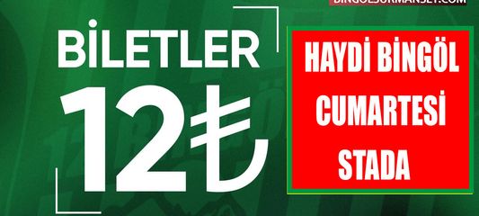 12 Bingölspor'dan Taraftara Çağrı: "Tribünleri Dolduralım, Biletler 12 TL"