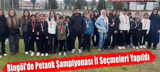 Bingöl'de Petank Şampiyonası İl Seçmeleri Yapıldı