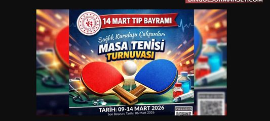 Sağlık Çalışanları Masa Tenisi Turnuvası'nda Buluşuyor