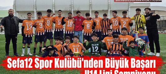 Sefa12 Spor Kulübü'nden Büyük Başarı: U14 Ligi Şampiyonu
