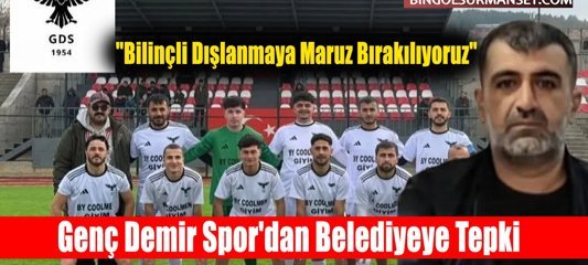Genç Demir Spor'dan Belediyeye Tepki