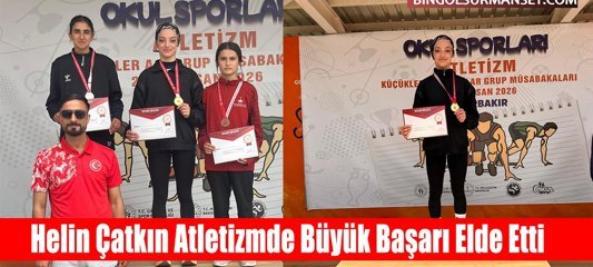 Helin Çatkın Atletizmde Büyük Başarı Elde Etti