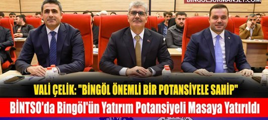 BİNTSO'da Bingöl'ün Yatırım Potansiyeli Masaya Yatırıldı