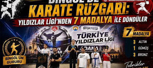 Bingöl’de Karate Rüzgarı: 7 Madalya ile Döndüler